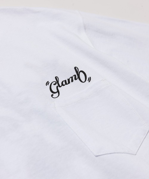 glamb(グラム)の「Flower Logo T / フラワーロゴT(Tシャツ/カットソー・メンズ・ホワイト/ブラック・S/M/L)」の6枚目の写真