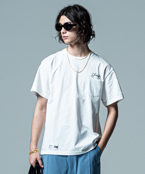 glamb(グラム)の「Flower Logo T / フラワーロゴT(Tシャツ/カットソー・メンズ・ホワイト/ブラック・S/M/L)」の11枚目の写真