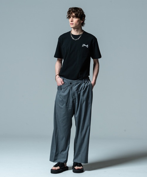 glamb(グラム)の「Flower Logo T / フラワーロゴT(Tシャツ/カットソー・メンズ・ホワイト/ブラック・S/M/L)」の14枚目の写真
