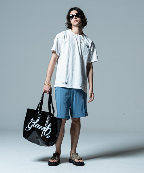 glamb(グラム)の「Flower Logo T / フラワーロゴT(Tシャツ/カットソー・メンズ・ホワイト/ブラック・S/M/L)」の12枚目の写真