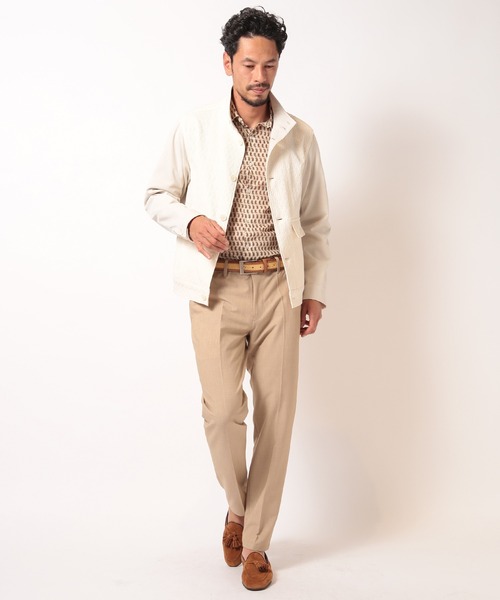 MEN'S BIGI（メンズビギ）の「2WAYトリトロストレッチスラックス（スラックス・メンズ・グレー/ブルー/ピンク/ベージュ・01/02/03/04）」の9枚目の写真