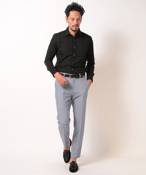 MEN'S BIGI（メンズビギ）の「2WAYトリトロストレッチスラックス（スラックス・メンズ・グレー/ブルー/ピンク/ベージュ・01/02/03/04）」の6枚目の写真