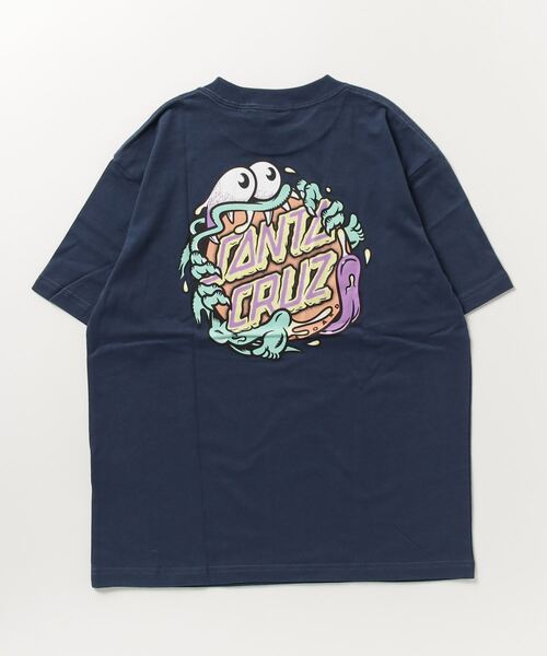SANTA CRUZ（サンタクルーズ）の「【ムラサキスポーツ限定】SANTACRUZ/サンタクルーズ SLASHER DOT  ビッグシルエット/オーバーサイズ/無地/バックプリントTシャツ   502231433（Tシャツ/カットソー・レディース・ブラック/ホワイト/ブルー・M/XL/L）」の4枚目の写真
