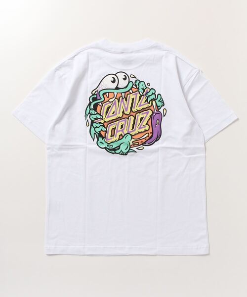 SANTA CRUZ（サンタクルーズ）の「【ムラサキスポーツ限定】SANTACRUZ/サンタクルーズ SLASHER DOT  ビッグシルエット/オーバーサイズ/無地/バックプリントTシャツ   502231433（Tシャツ/カットソー・レディース・ブラック/ホワイト/ブルー・M/XL/L）」の6枚目の写真
