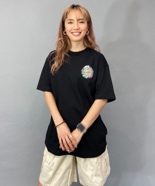 SANTA CRUZ（サンタクルーズ）の「【ムラサキスポーツ限定】SANTACRUZ/サンタクルーズ SLASHER DOT  ビッグシルエット/オーバーサイズ/無地/バックプリントTシャツ   502231433（Tシャツ/カットソー・レディース・ブラック/ホワイト/ブルー・M/XL/L）」の11枚目の写真