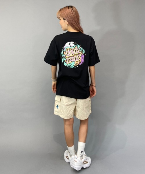 SANTA CRUZ（サンタクルーズ）の「【ムラサキスポーツ限定】SANTACRUZ/サンタクルーズ SLASHER DOT  ビッグシルエット/オーバーサイズ/無地/バックプリントTシャツ   502231433（Tシャツ/カットソー・レディース・ブラック/ホワイト/ブルー・M/XL/L）」の14枚目の写真
