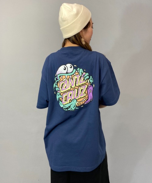 SANTA CRUZ（サンタクルーズ）の「【ムラサキスポーツ限定】SANTACRUZ/サンタクルーズ SLASHER DOT  ビッグシルエット/オーバーサイズ/無地/バックプリントTシャツ   502231433（Tシャツ/カットソー・レディース・ブラック/ホワイト/ブルー・M/XL/L）」の16枚目の写真