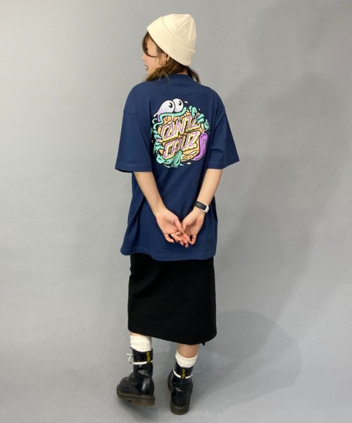SANTA CRUZ（サンタクルーズ）の「【ムラサキスポーツ限定】SANTACRUZ/サンタクルーズ SLASHER DOT  ビッグシルエット/オーバーサイズ/無地/バックプリントTシャツ   502231433（Tシャツ/カットソー・レディース・ブラック/ホワイト/ブルー・M/XL/L）」の18枚目の写真