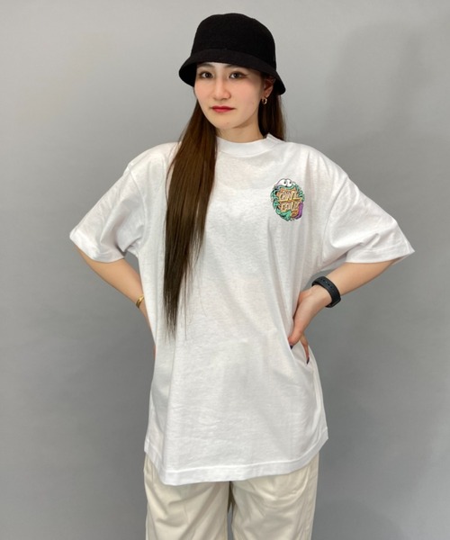SANTA CRUZ（サンタクルーズ）の「【ムラサキスポーツ限定】SANTACRUZ/サンタクルーズ SLASHER DOT  ビッグシルエット/オーバーサイズ/無地/バックプリントTシャツ   502231433（Tシャツ/カットソー・レディース・ブラック/ホワイト/ブルー・M/XL/L）」の7枚目の写真
