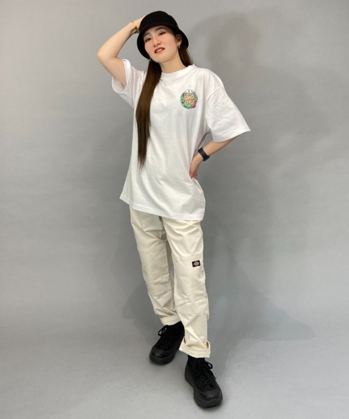 SANTA CRUZ（サンタクルーズ）の「【ムラサキスポーツ限定】SANTACRUZ/サンタクルーズ SLASHER DOT  ビッグシルエット/オーバーサイズ/無地/バックプリントTシャツ   502231433（Tシャツ/カットソー・レディース・ブラック/ホワイト/ブルー・M/XL/L）」の9枚目の写真