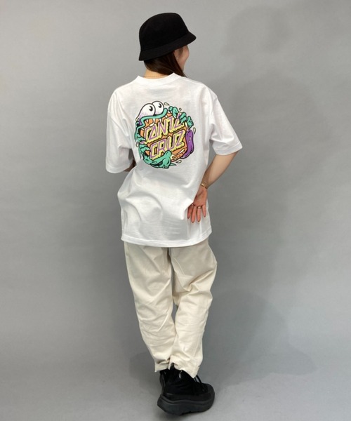 SANTA CRUZ（サンタクルーズ）の「【ムラサキスポーツ限定】SANTACRUZ/サンタクルーズ SLASHER DOT  ビッグシルエット/オーバーサイズ/無地/バックプリントTシャツ   502231433（Tシャツ/カットソー・レディース・ブラック/ホワイト/ブルー・M/XL/L）」の10枚目の写真