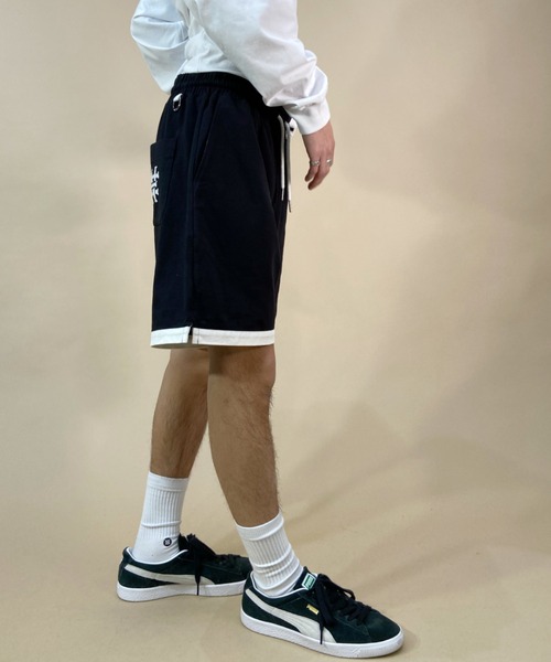 NEW ERA（ニューエラ）の「NEW ERA/ニューエラ NEW ERA GOLF/ニューエラゴルフ ヘビーウェイトコットンショーツ 無地ハーフパンツ/ワンポイント セットアップ対応 13516922（その他パンツ・メンズ・ブラック/グリーン・L/XXL/M/XL）」の5枚目の写真