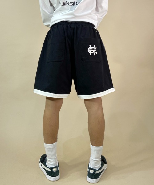 NEW ERA（ニューエラ）の「NEW ERA/ニューエラ NEW ERA GOLF/ニューエラゴルフ ヘビーウェイトコットンショーツ 無地ハーフパンツ/ワンポイント セットアップ対応 13516922（その他パンツ・メンズ・ブラック/グリーン・L/XXL/M/XL）」の4枚目の写真