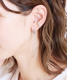 ダブルチェーンピアス