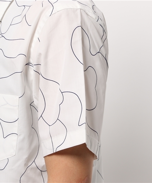 CIAOPANIC（チャオパニック）の「【Ciaopanic】　linedrawingcamoプリントSH（シャツ/ブラウス・メンズ・ホワイト/ブラック/ネイビー・MEDIUM/LARGE）」の11枚目の写真