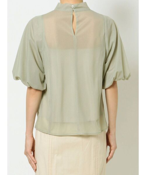 LAGUNAMOON(ラグナムーン)の「バルーンスリーブシアートップス(シャツ/ブラウス・レディース・ブラック/アイボリー/ミント・FREE)」の4枚目の写真