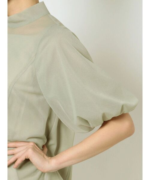 LAGUNAMOON(ラグナムーン)の「バルーンスリーブシアートップス(シャツ/ブラウス・レディース・ブラック/アイボリー/ミント・FREE)」の10枚目の写真