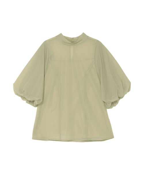 LAGUNAMOON(ラグナムーン)の「バルーンスリーブシアートップス(シャツ/ブラウス・レディース・ブラック/アイボリー/ミント・FREE)」の20枚目の写真