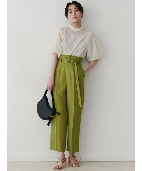 LAGUNAMOON(ラグナムーン)の「バルーンスリーブシアートップス(シャツ/ブラウス・レディース・ブラック/アイボリー/ミント・FREE)」の12枚目の写真