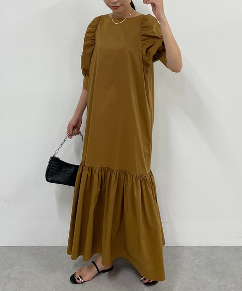 未使用品　LOUNGEDRESS ラウンドレス　タイプライターパフワンピース LOUNGEDRESS（ラウンジドレス）の「タイプライターパフ