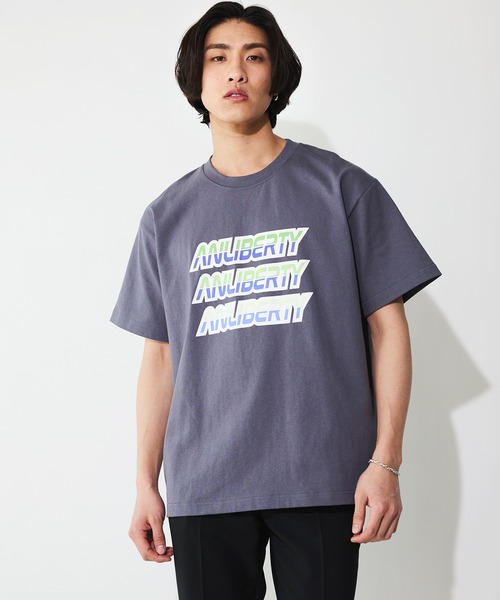 ANLIBERTY ANAP(アンリバティアナップ)の「cvcロゴプリントTシャツ【ユニセックス】(Tシャツ/カットソー・レディース・イエロー/ブラック/ダークグレー・S/M)」の9枚目の写真