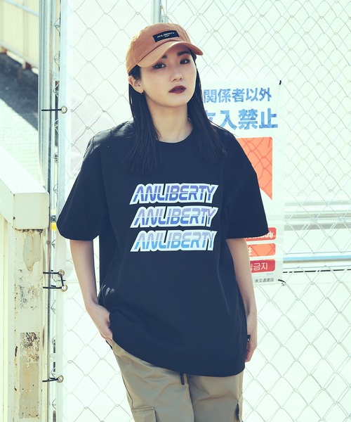ANLIBERTY ANAP(アンリバティアナップ)の「cvcロゴプリントTシャツ【ユニセックス】(Tシャツ/カットソー・レディース・イエロー/ブラック/ダークグレー・S/M)」の18枚目の写真