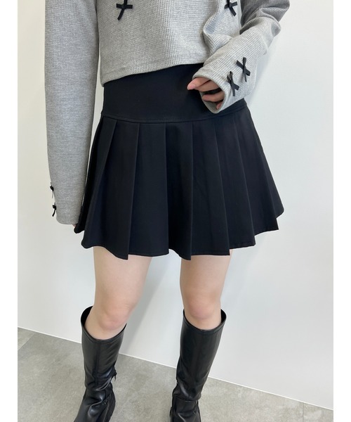 PHILLY（フィリー）の「【PHILLY】無地プリーツスカート（スカート・レディース・ブラック/グレー・FREE）」の2枚目の写真