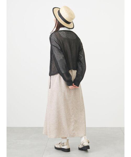 ehka sopo（エヘカソポ）の「ツイードライクジャンパースカート（ワンピース・レディース・ネイビー/グリーン/ベージュ・ﾌﾘ-）」の17枚目の写真