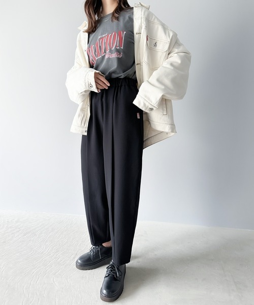 ぱななさま 専用 kotohayokozawa】SIDE LINE WIDE FLARE DENIM PANTS｜CONVERSE