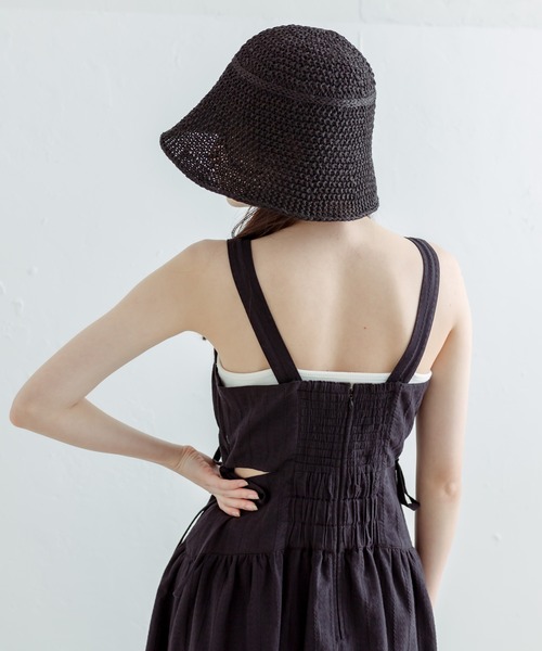 OLIVE des OLIVE(オリーブデオリーブ)の「ペーパークロ―シュハット 1031150050(ハット・レディース・オフホワイト/ブラック・FREE)」の13枚目の写真