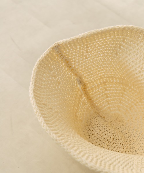 OLIVE des OLIVE(オリーブデオリーブ)の「ペーパークロ―シュハット 1031150050(ハット・レディース・オフホワイト/ブラック・FREE)」の4枚目の写真