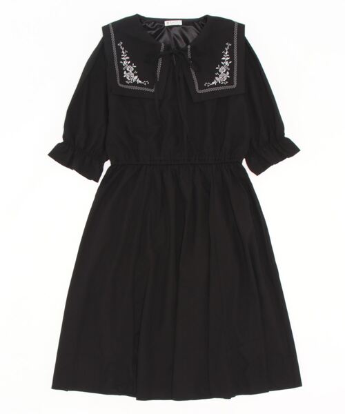 フォクシー♡襟刺繍 ワンピース 夜空刺繍襟ドッキングワンピース | axes femme -outlet- | axes