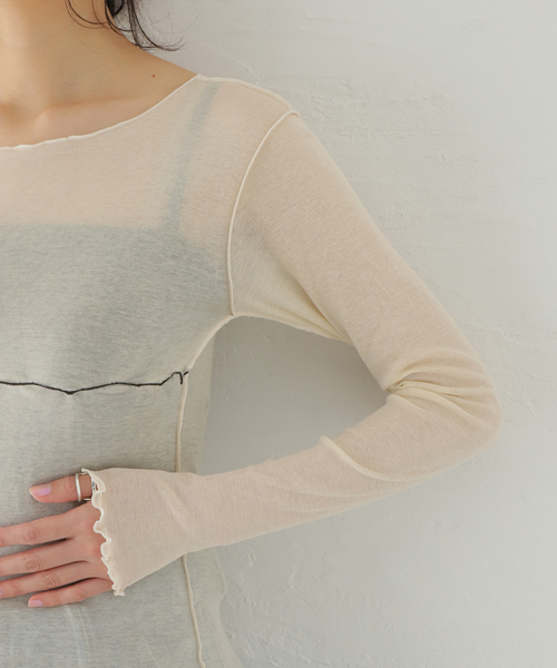 Baserange ベースレンジ TABBYS STAR LONG SLEEVE Tabbys Star Long Sleeve Tee in Assortment | Fine organic