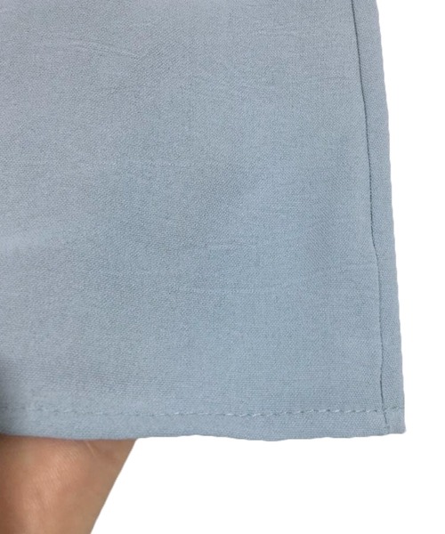 Dewlily(デューリリー)の「半袖フォーマルシャツ(シャツ/ブラウス・レディース・ホワイト/ブルー・M/L/XL)」の7枚目の写真