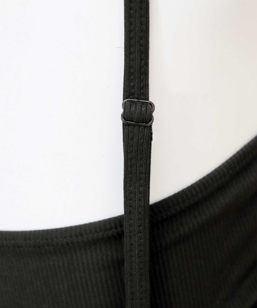 水着レディース体型カバーロングスカート付きハイネックリブビキニセットアップセパレート