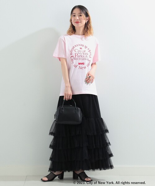 Ray BEAMS（レイビームス）の「GOOD ROCK SPEED × Ray BEAMS / 別注 NYC Tシャツ（Tシャツ/カットソー・レディース・ブルー/ピンク・ONE SIZE）」の13枚目の写真