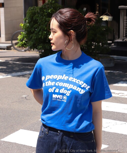 Ray BEAMS（レイビームス）の「GOOD ROCK SPEED × Ray BEAMS / 別注 NYC Tシャツ（Tシャツ/カットソー・レディース・ブルー/ピンク・ONE SIZE）」の8枚目の写真