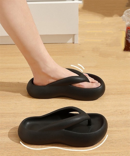 Ritzy（リッツィー）の「厚底ボリュームトングサンダル（サンダル・レディース・ホワイト/ブラック・23/23.5/24）」の6枚目の写真