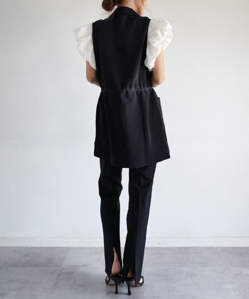 ドロストギャザージレ（ベスト）｜Rashik（ラシク）