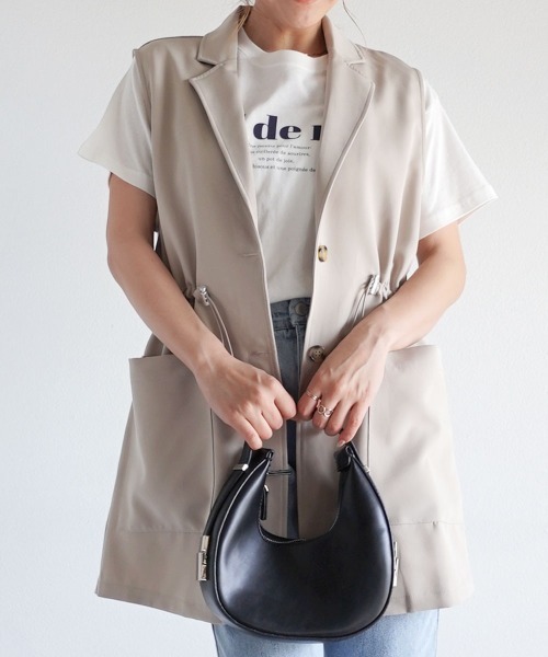 ドロストギャザージレ（ベスト）｜Rashik（ラシク）