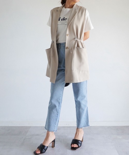 ドロストギャザージレ（ベスト）｜Rashik（ラシク）