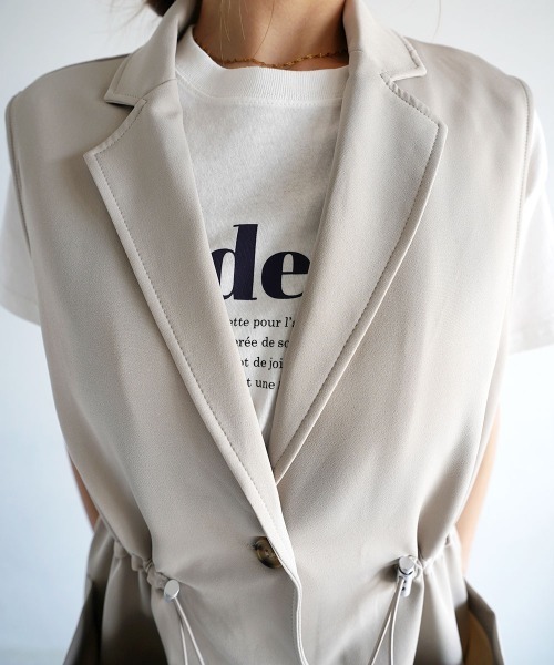 ドロストギャザージレ（ベスト）｜Rashik（ラシク）