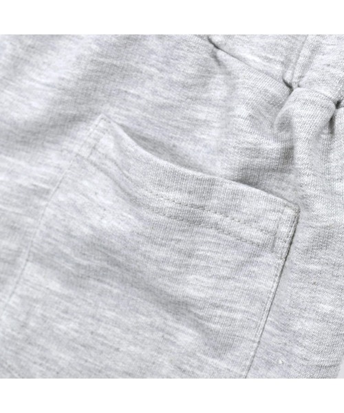 ZIDDY(ジディ)の「ZIDDY/フード付き半袖オールインワン(130~160cm)(つなぎ/オールインワン・キッズ・グレー/パープル・150/160/130/140)」の4枚目の写真