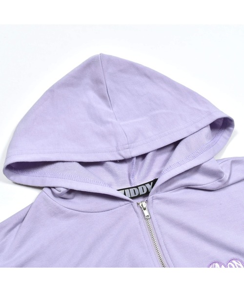 ZIDDY(ジディ)の「ZIDDY/フード付き半袖オールインワン(130~160cm)(つなぎ/オールインワン・キッズ・グレー/パープル・150/160/130/140)」の16枚目の写真