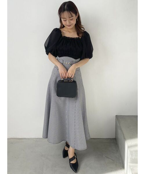 dazzlin(ダズリン)の「バルーンオーガンチュールブラウス(シャツ/ブラウス・レディース・グレー/オフホワイト/ブラック・FREE)」の18枚目の写真