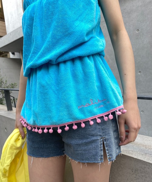 NANEA(ナネア)の「チューブトップ チュニック(Tシャツ/カットソー・レディース・ピンク/オレンジ/ブルー/エメラルド・フリ-)」の18枚目の写真