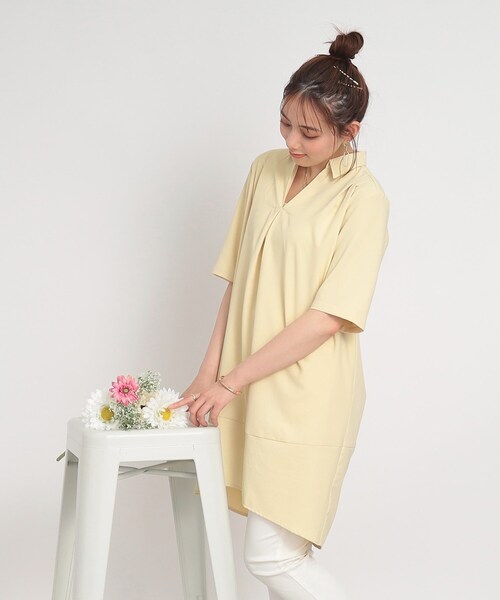 足元でゆらゆら動きが綺麗な美品レキサミ ローカットワンピ ブラウン