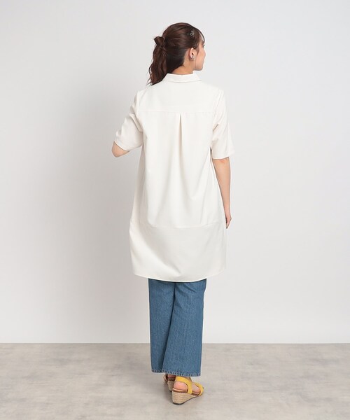 SHOO・LA・RUE(シューラルー)の「◆【すっきりきれい見え】スキッパー コクーンチュニック(チュニック・レディース・ネイビー/レモンイエロー/アイボリー・00)」の20枚目の写真