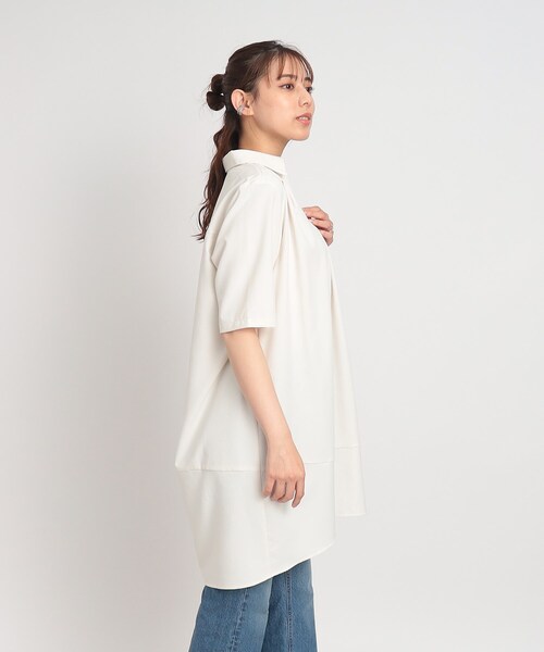 SHOO・LA・RUE(シューラルー)の「◆【すっきりきれい見え】スキッパー コクーンチュニック(チュニック・レディース・ネイビー/レモンイエロー/アイボリー・00)」の22枚目の写真