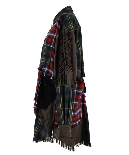 トップス rurumu: patchwork broken check shirts rurumu: patchwork broken check shirts